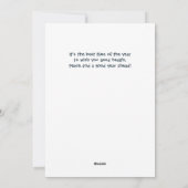 Oh Deer What a Year Quarantine 2020クリスマス シーズンカード (裏面)