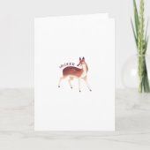 Oh Deer Whimsical Creative DesFolded Greeting Card カード (正面)