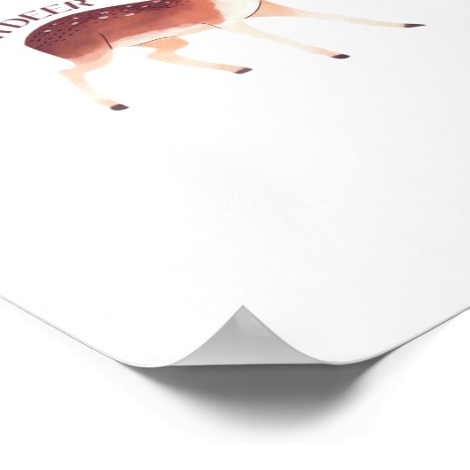 Oh Deer Whimsical Creative Design  ポスター (角)