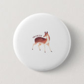 Oh Deer Whimsical Creative Design  缶バッジ (正面)