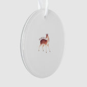 Oh Deer Whimsical Creative Design Acrylic Ornament オーナメント (正面)