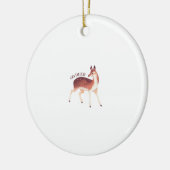 Oh Deer Whimsical Creative Design Ornament セラミックオーナメント (左)