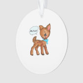 Oh Deer Whimsical Forest Vibe オーナメント (正面)