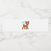 Oh Deer Whimsical Forest Vibe ペットボトルラベル (シングルラベル)