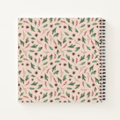 Oh Deer Winter Greenery赤ちゃんシャワーゲストブック ノートブック (裏面)