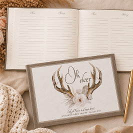 Oh Deer Woodland ベビーシャワー ゲストブック – Boho Wat