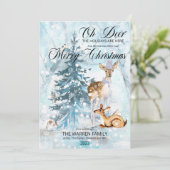 Oh Deer Woodland Animals Winter Merry Christmas (スタンド正面)