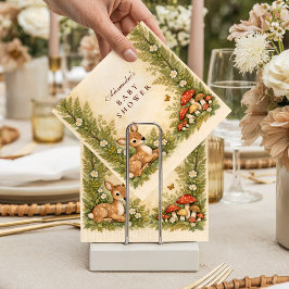 Oh Deer Woodland Baby Shower スタンダードカクテルナプキン