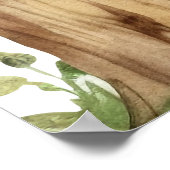 Oh Deer Woodland Deer Baby Showerウェルカムサイン ポスター (角)