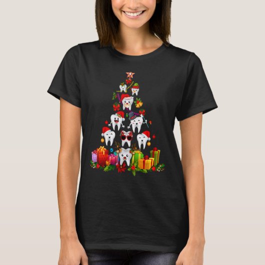Oh Dentistree  Christmas Tree Dental Hygiene Xmas  Tシャツ (正面)