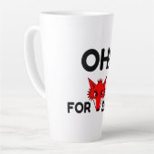 Oh For Fox Sake カフェラテマグ (左アングル)