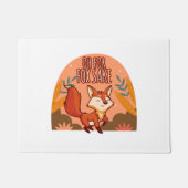 Oh For Fox Sake Cute and Funny Fox ドアマット (正面)