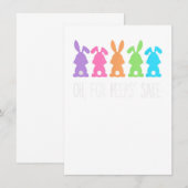 Oh For Peeps Sake , Easter, Easter Gift Day 招待状 (正面/裏面)