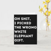 Oh Funny White Elephant For Adults Under 15 20 カード (黄色い花)