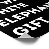 Oh Funny White Elephant For Adults Under 15 20 ポスター (角)