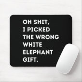 Oh Funny White Elephant For Adults Under 15 20  マウスパッド (マウス)