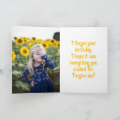 OH GEE – ベルト誕生日カード サンキューカード (内部)