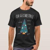 Oh Geometree、Christmas Tree、Geometry、Math Tシャツ (正面)