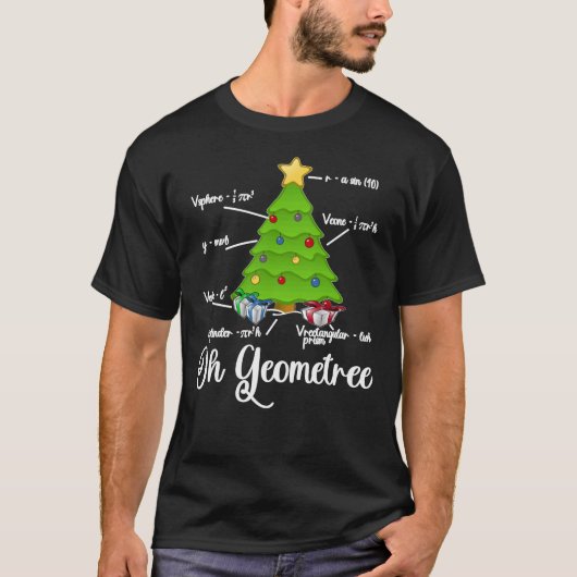 Oh Geometree Funny Maths Inspired Christmas Tree Tシャツ (正面)