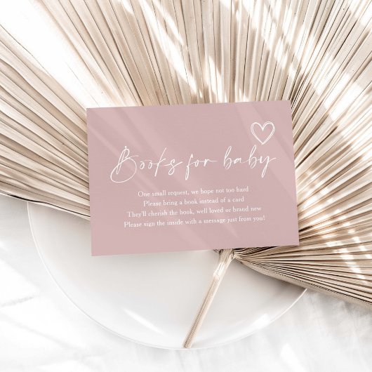 Oh Girl Baby Shower Booksベビー エンクロージャーカード