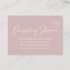 Oh Girl Baby Shower Display Shower エンクロージャーカード