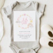 Oh Girl Frame Boho Rainbow Baby Shower 招待状