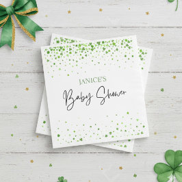 Oh Girl St. Patrick's Day Baby Shower Green  スタンダードカクテルナプキン