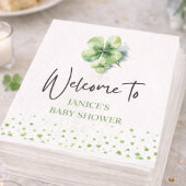 Oh Girl St. Patrick's Day Baby Shower Green  スタンダードカクテルナプキン