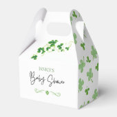 Oh Girl St. Patrick's Day Baby Shower Green  フェイバーボックス (正面サイド)