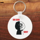 Oh God Why - Keychain キーホルダー (正面)