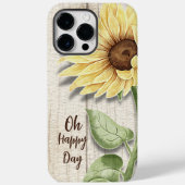 Oh Happy Day ひまわり iPhone カーケース Case-Mate iPhoneケース (裏面)