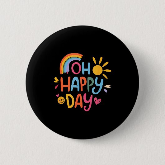 Oh Happy Day  缶バッジ (正面)