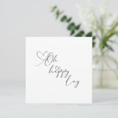 Oh Happy Day Heart Embellished Greeting Card カード (スタンド正面)
