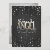 Oh Hear The Angel Voicesフォトクリスマスカード シーズンカード (正面/裏面)