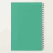 "Oh Hello There"ブラックラボパピーグリーンカスタム ノートブック (裏面)