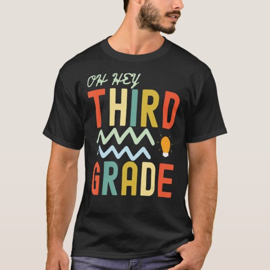 Oh Hey三年生新学期レトロ学生T Tシャツ (正面)