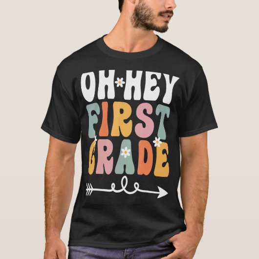 Oh Hey 1年生レトロGroovy先生学生1s Tシャツ (正面)