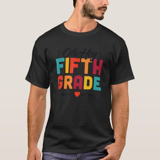 Oh Hey 5年生おもしろい先生Scに戻る Tシャツ (正面)