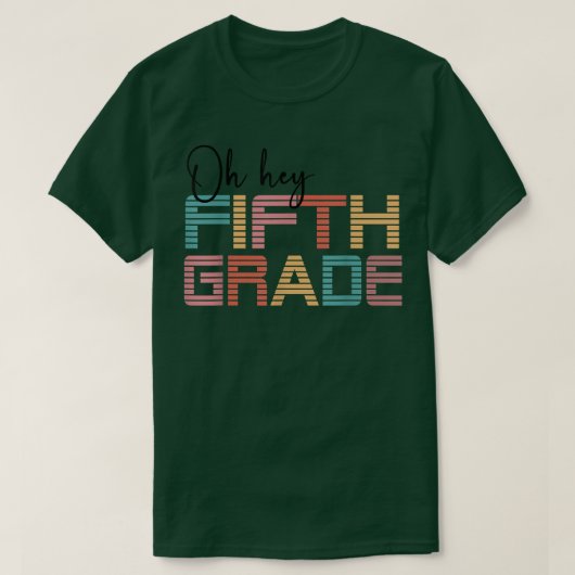 Oh Hey 5年生の新学期先生と Tシャツ (デザイン正面)