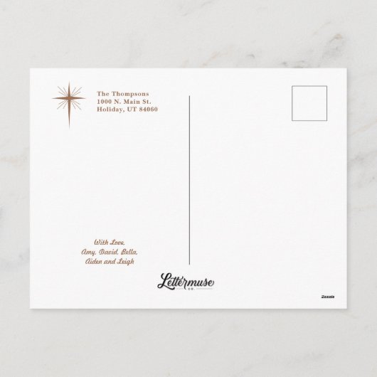 Oh Holy Night カスタム写真はがき シーズンポストカード (裏面)