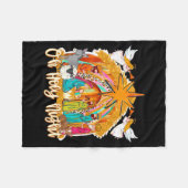 Oh Holy Night Christian Nativity Scene Christmas R フリースブランケット (正面(横))