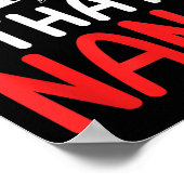 Oh Honey, That I Am Nana Funny Grandma Mother's Da ポスター (角)