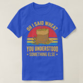 Oh I Said Wheat Funny Farming Farmer Tractor Graph Tシャツ (デザイン正面)