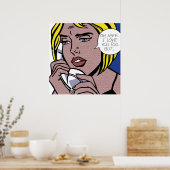 Oh JeffI Love YouBut by Roy Lichtenstein ポスター (キッチン)