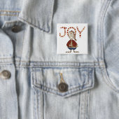 Oh JoyクリスマスのTシャツとギフト 缶バッジ (インサイチュ)