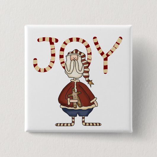 Oh JoyクリスマスのTシャツとギフト 缶バッジ (正面)