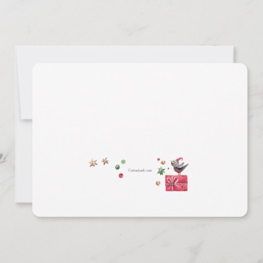 Oh Joy写真男の赤ちゃん誕生発表 案内状 (裏面)