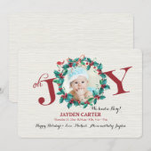 Oh Joy Holiday写真誕生のお知らせ シーズンカード (正面/裏面)