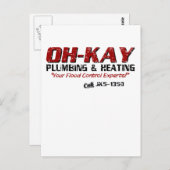 OH-KAY給排水衛生設備配管および暖房動揺して(C) ポストカード (正面/裏面)