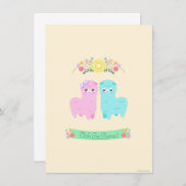 Oh Laのラマの招待状 招待状 (正面/裏面)